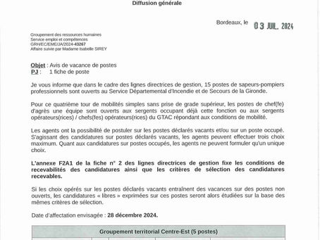 4 ème tour de mobilité