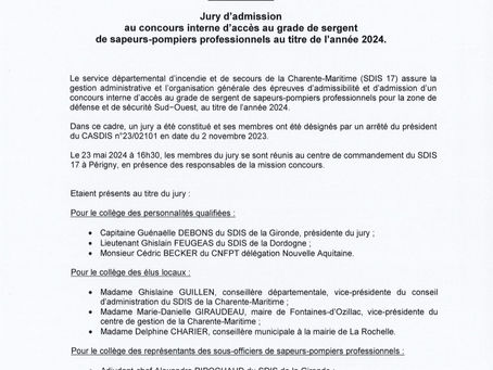 Lauréat du concours de Sergent