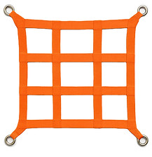 Orange safety barrier netting designed for construction and hazard zone protection