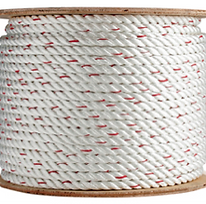 Three strand combination rope spool by North Coast Netting, durable rope blend for marine, industrial, and outdoor applications