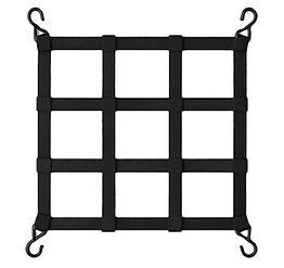 Heavy-duty web cargo netting with reinforced straps for load securement and transport safety