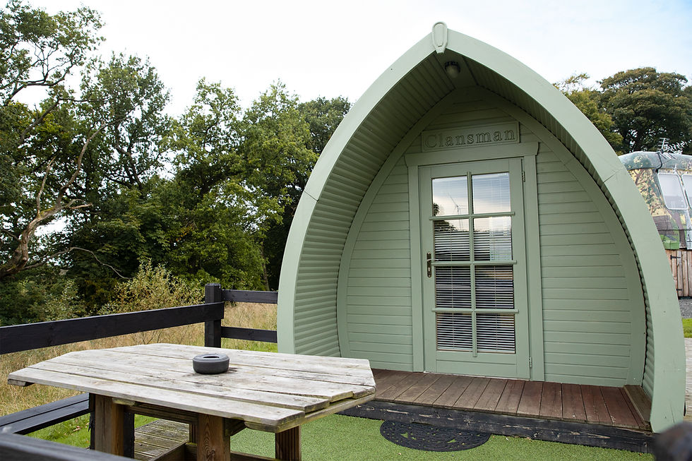 Deluxe Glamping pods Glasgow
