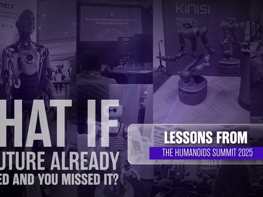 Humanoid robots on display at the Humanoids Summit 2025