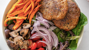 Turkey Burger & Sweet Potato Bowl