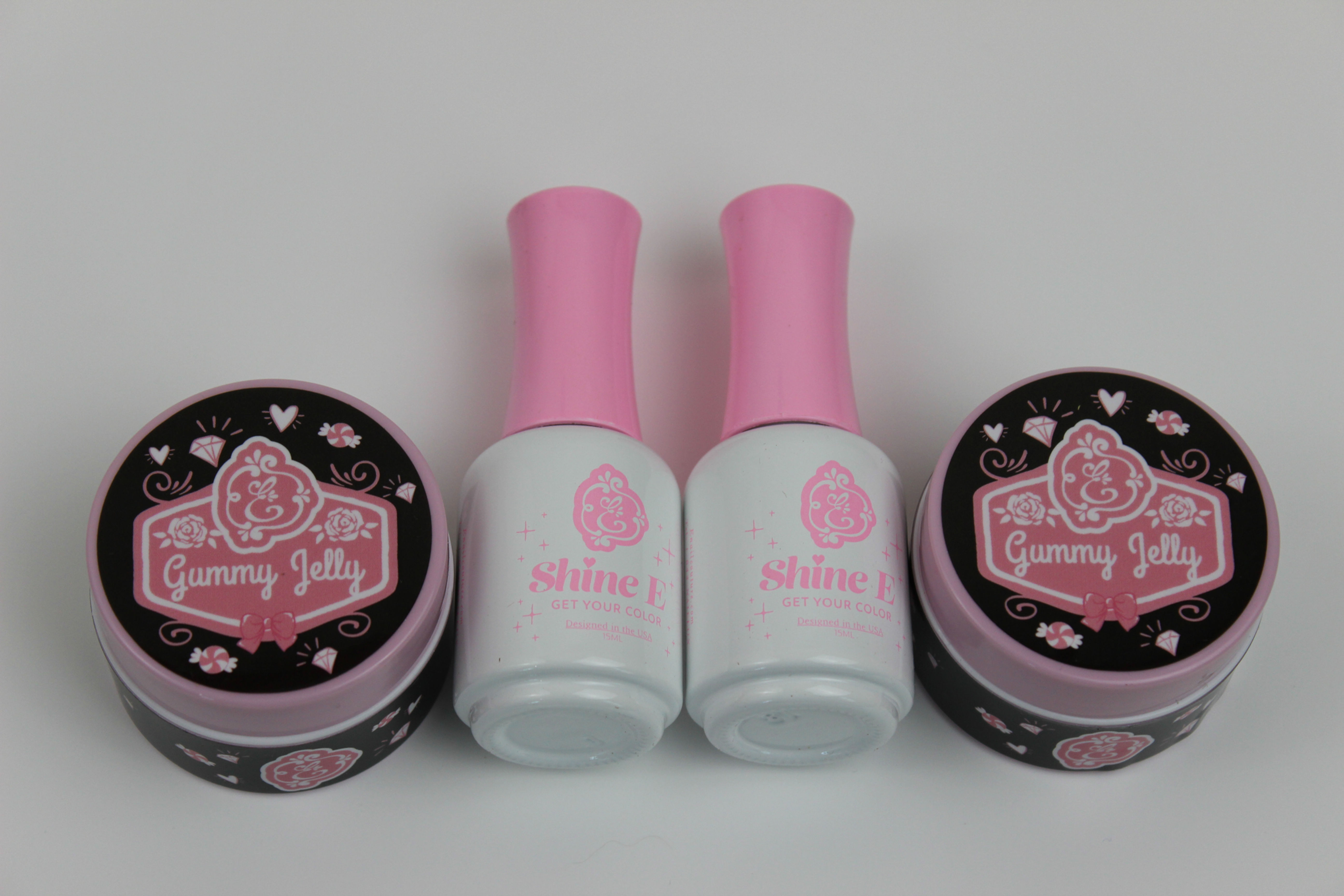 2 of The ShineE gel, 2 of Gummy Jelly Gel
