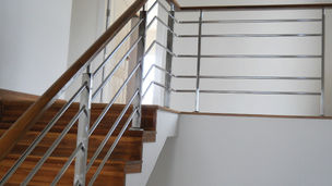 ผลงานราวบันได ราวกันตกสแตนเลส โครงการหมู่บ้านระเบียงสวน