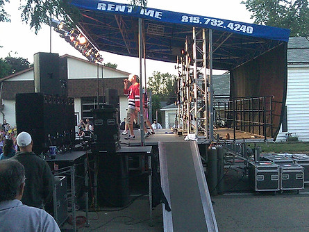 Mobile stage rental in Northern Illinois.