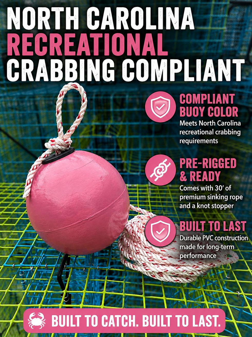 Thumbnail: Pink 6" PVC Buoy with 30' Sinking