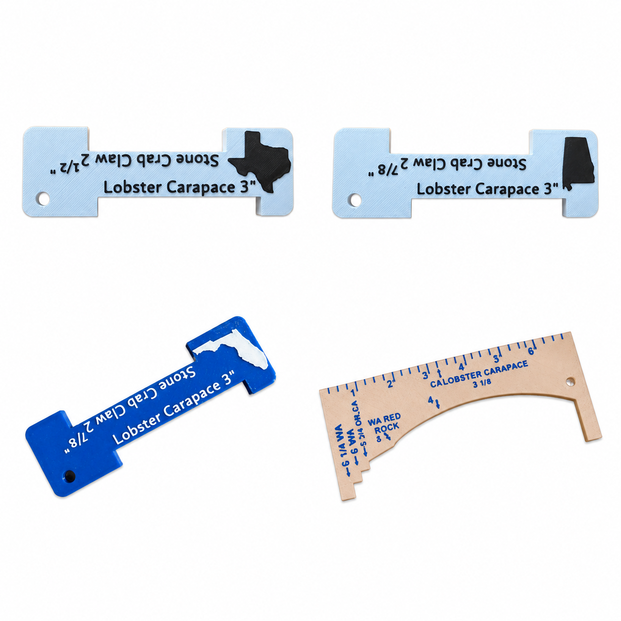 Blue Crab, Lobster & Stone Crab Size Gauge