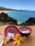 Red Lilikoi Soy Wax Candle in a Polished Coconut Shell Smells Like Passion Fruit, Sweet Tart and Tangy