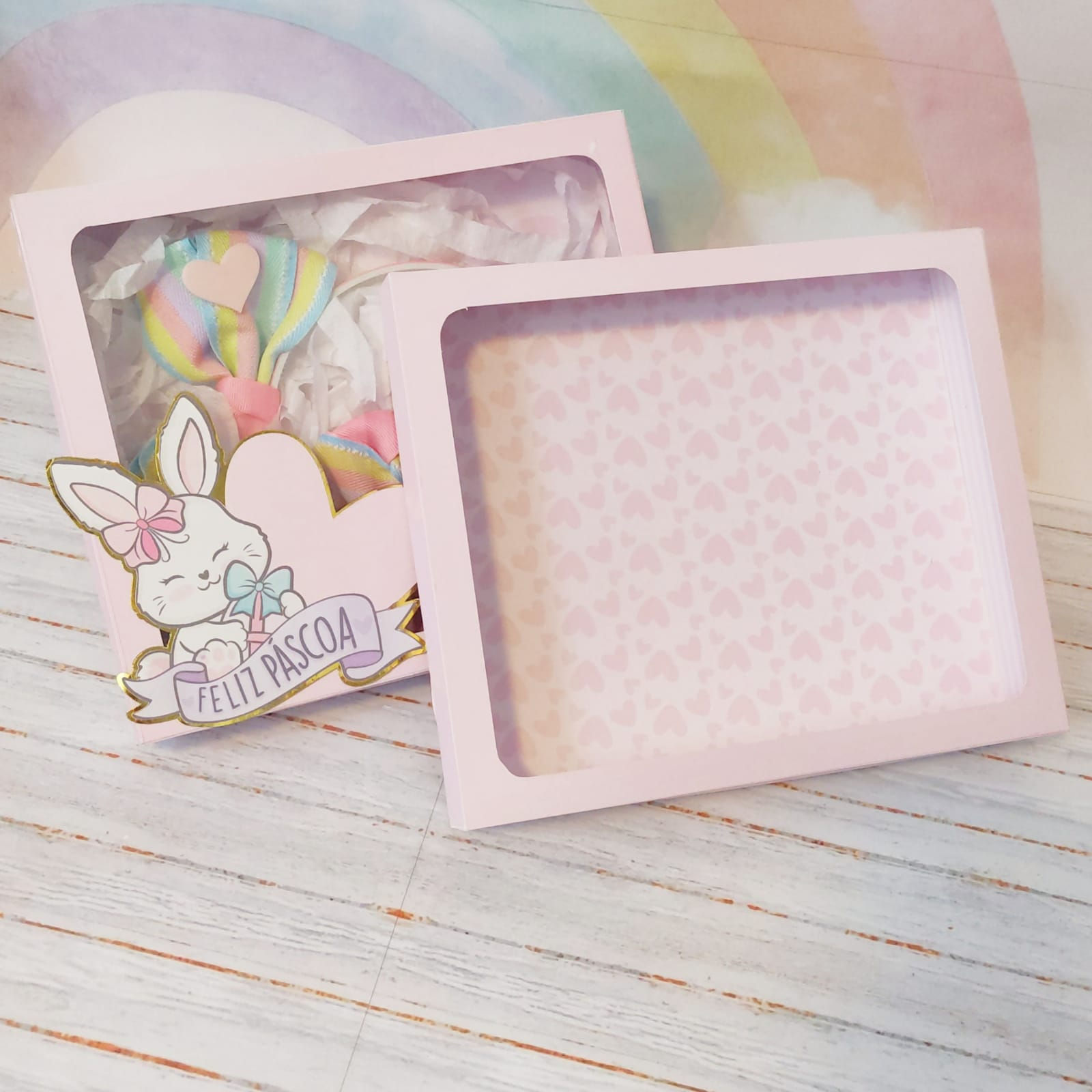 Caixa Presente Laços + PASCOA