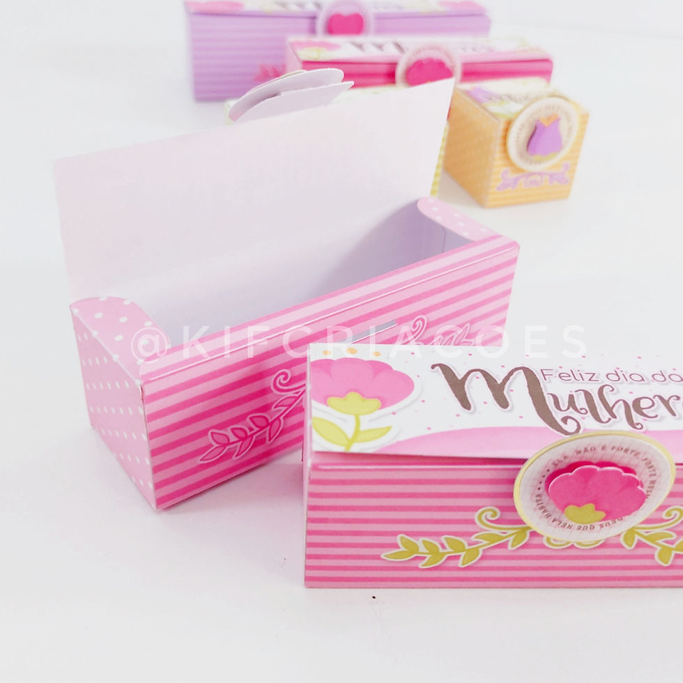 Miniatura: Caixas Para Brigadeiros - Dia das Mulheres