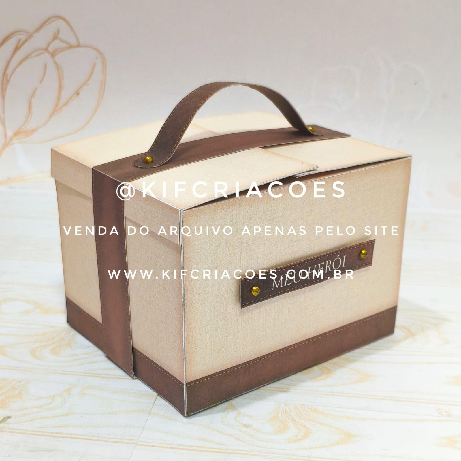 Caixa Caneca - Marrom