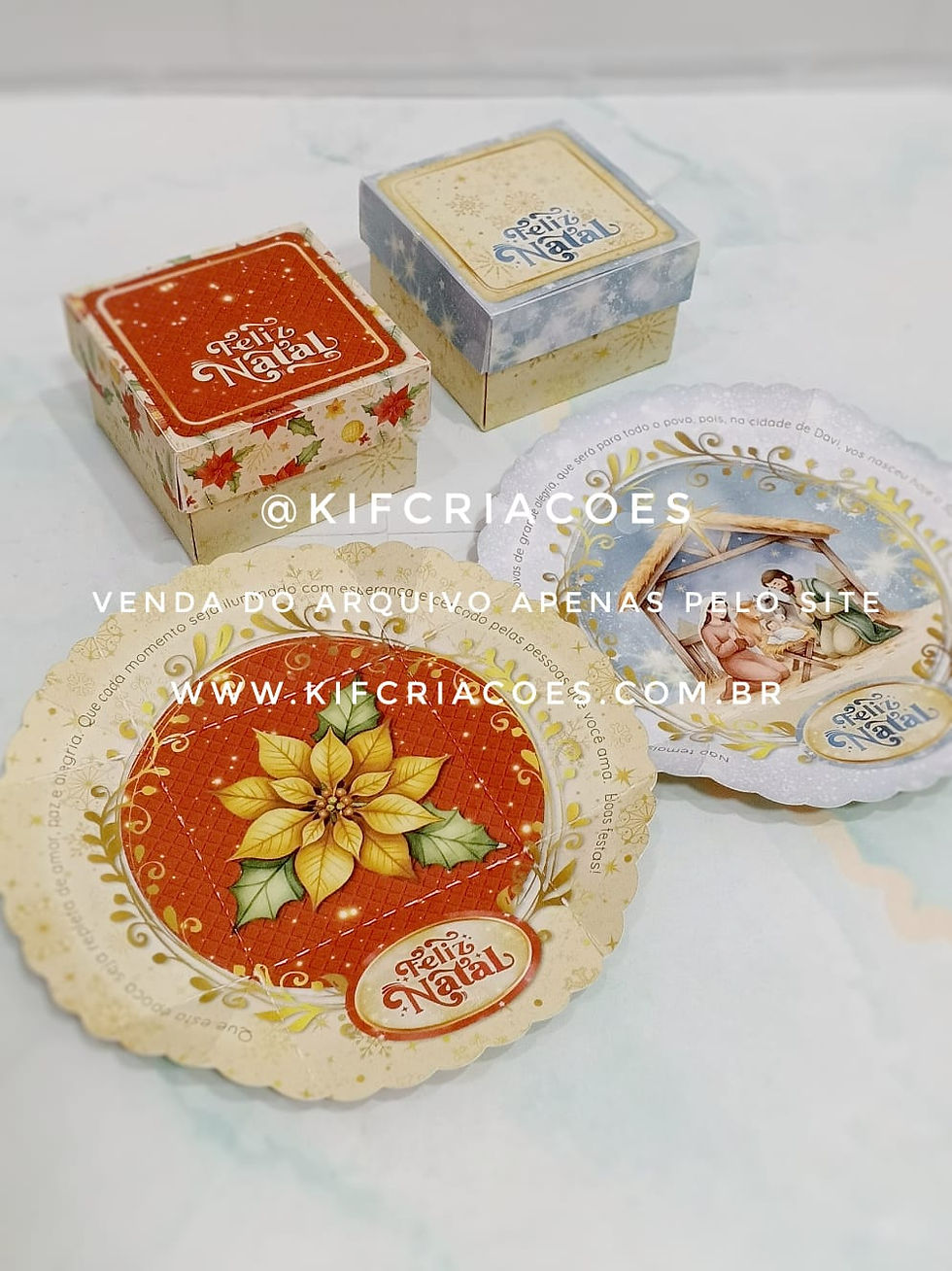 Caixa Mini Explosão - Natal