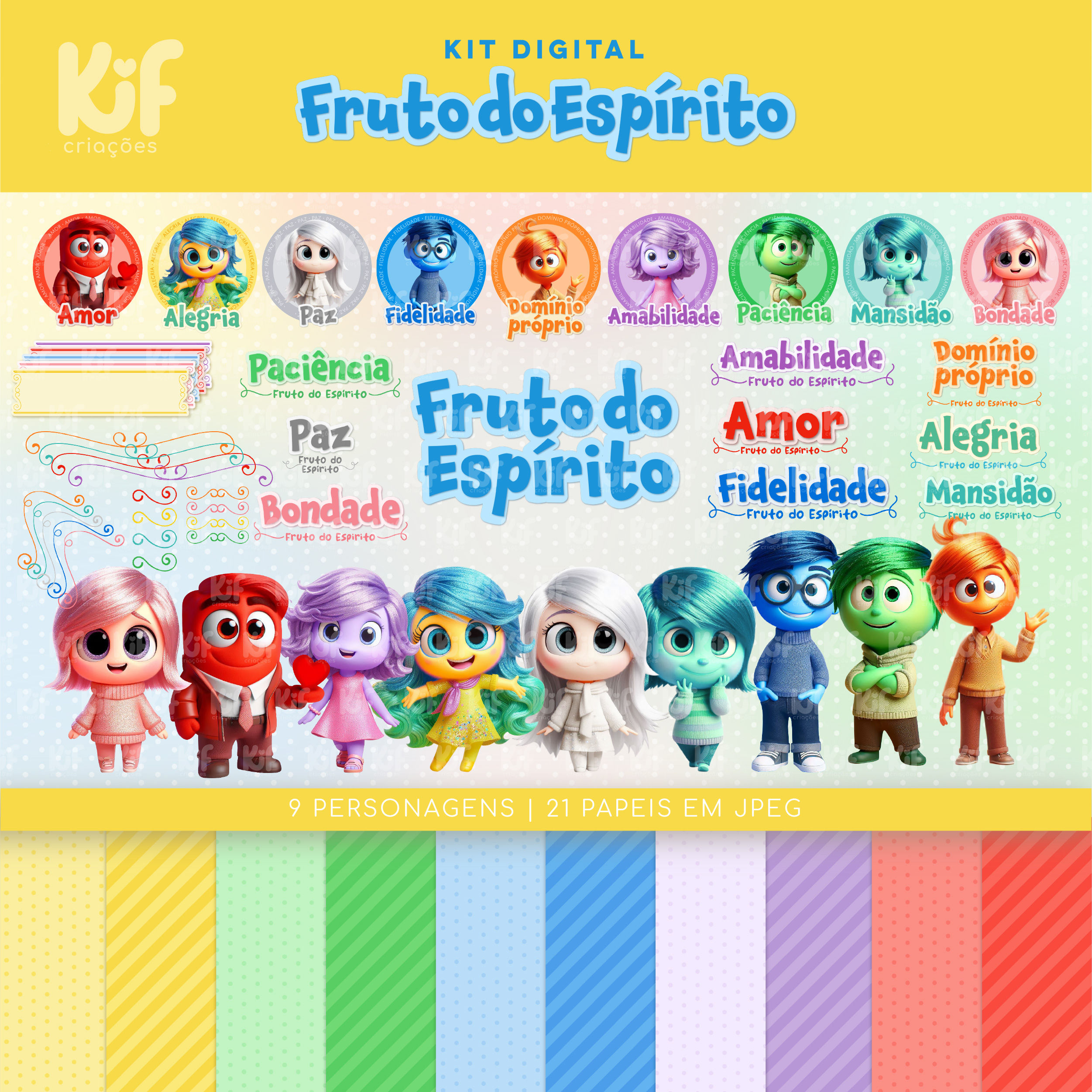 Kit Digital - Fruto do Espírito