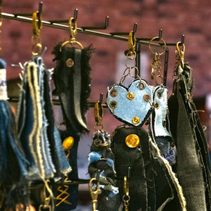 upcycled denim keychains lee jeans