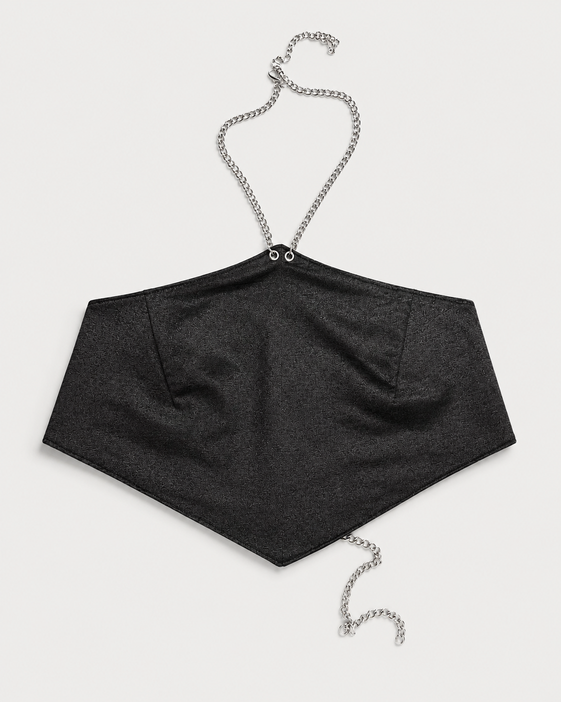 Reversible Grey and Black Chain Top