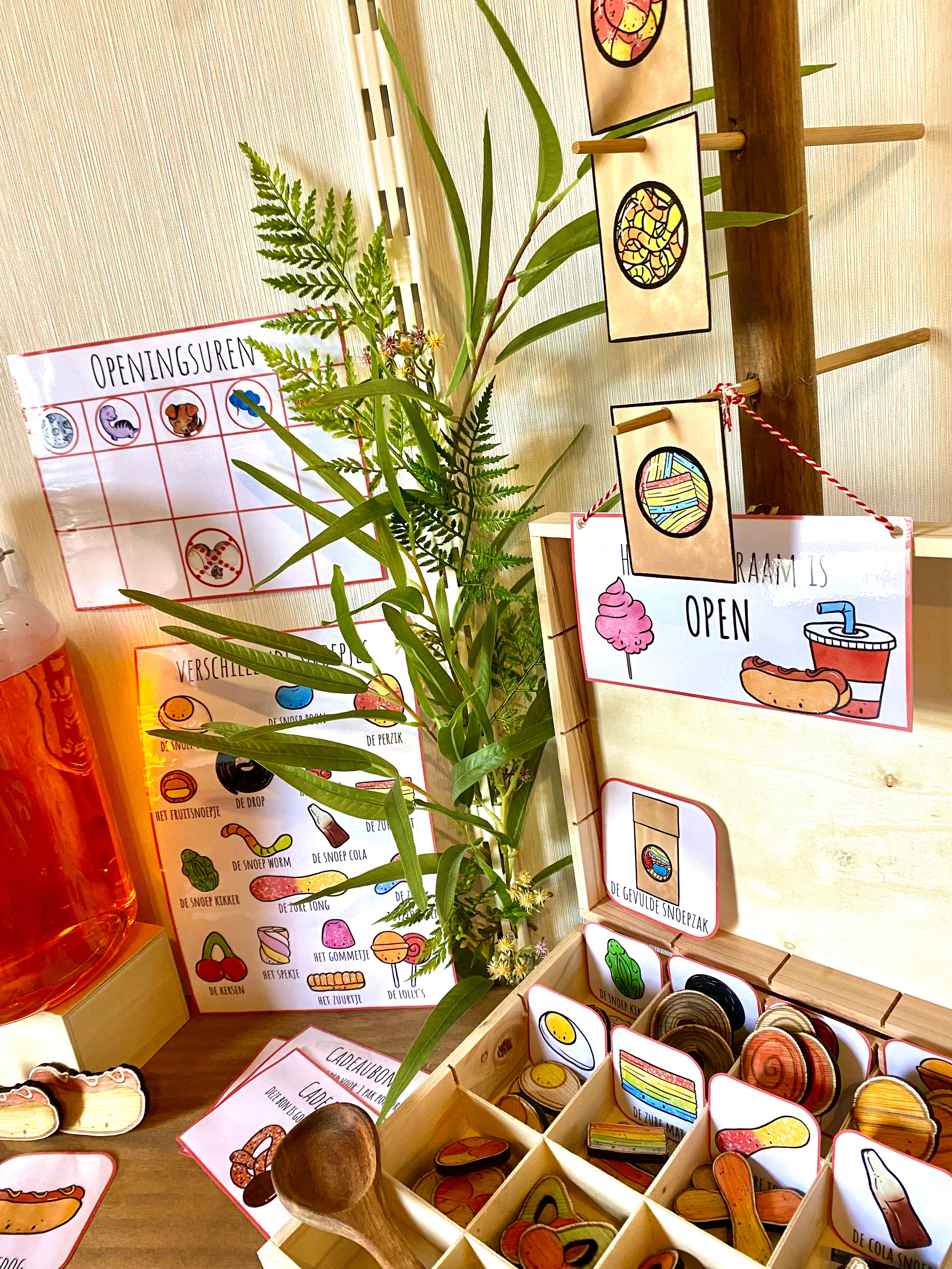 Het popcornkraam - het snoephuisje