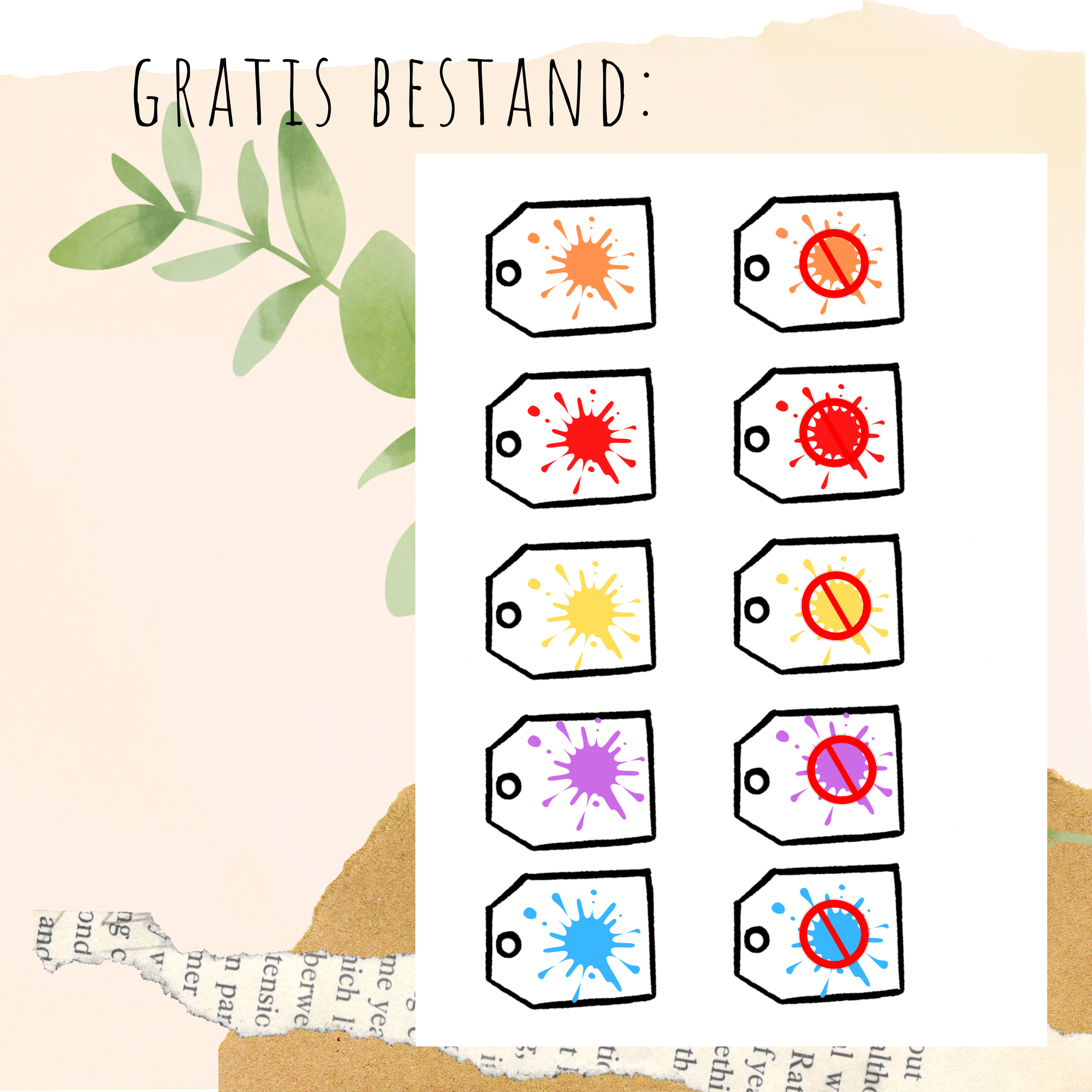 Freebie: De insecten labels