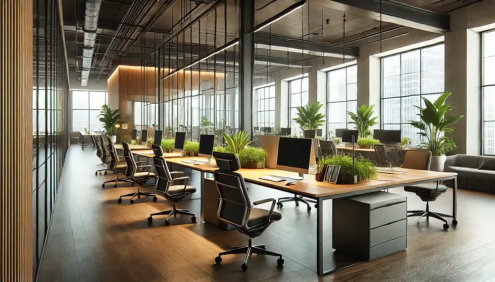 DALL·E 2025-02-14 11.05.02 - A modern office space featuring sleek, contemporary furniture