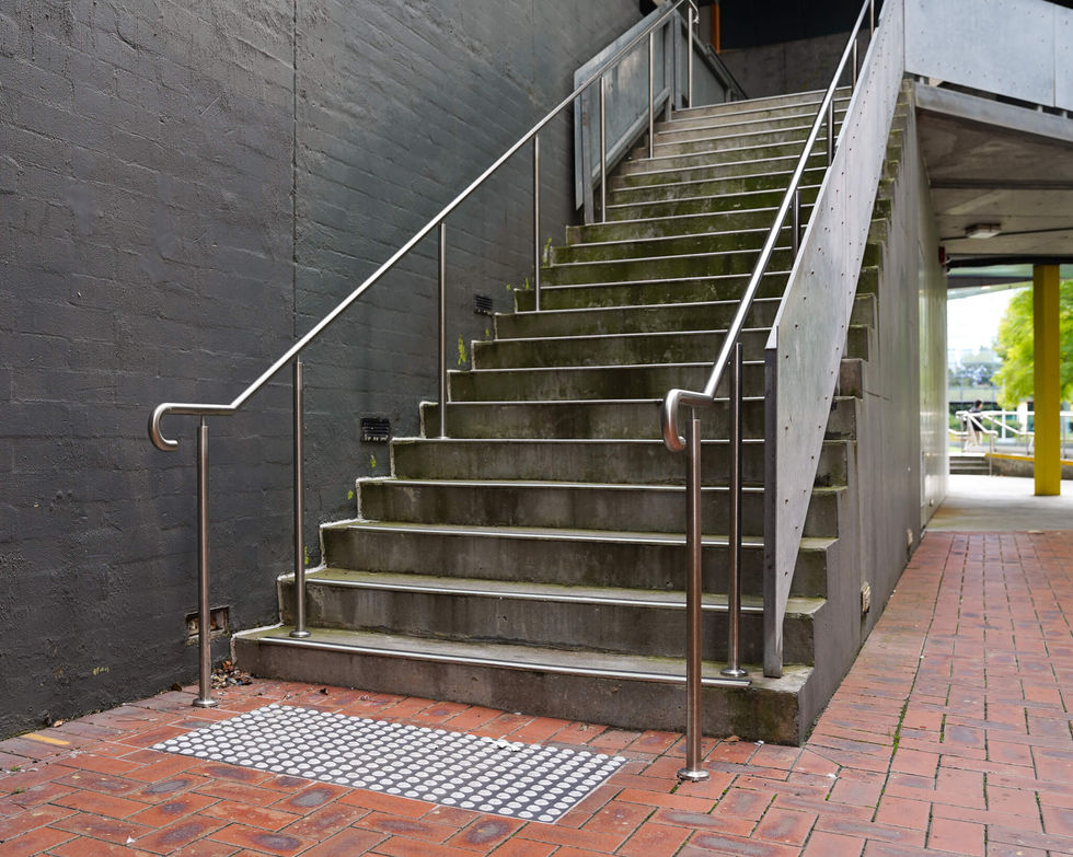 38.1mm Stainless Post Mounted Handrails