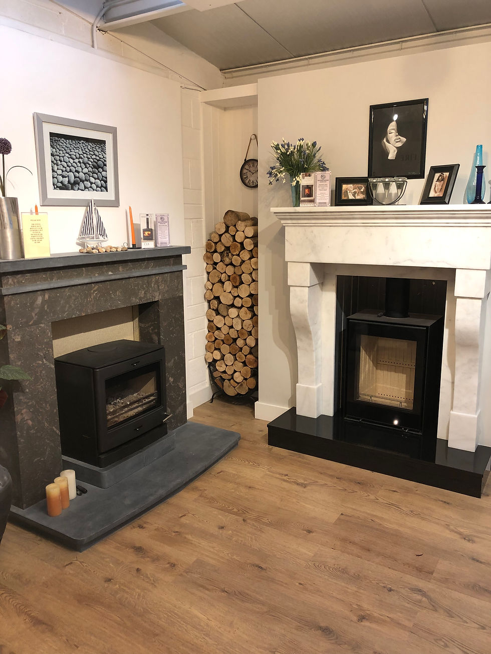 Hughes Marble | Showroom | Fireplace
