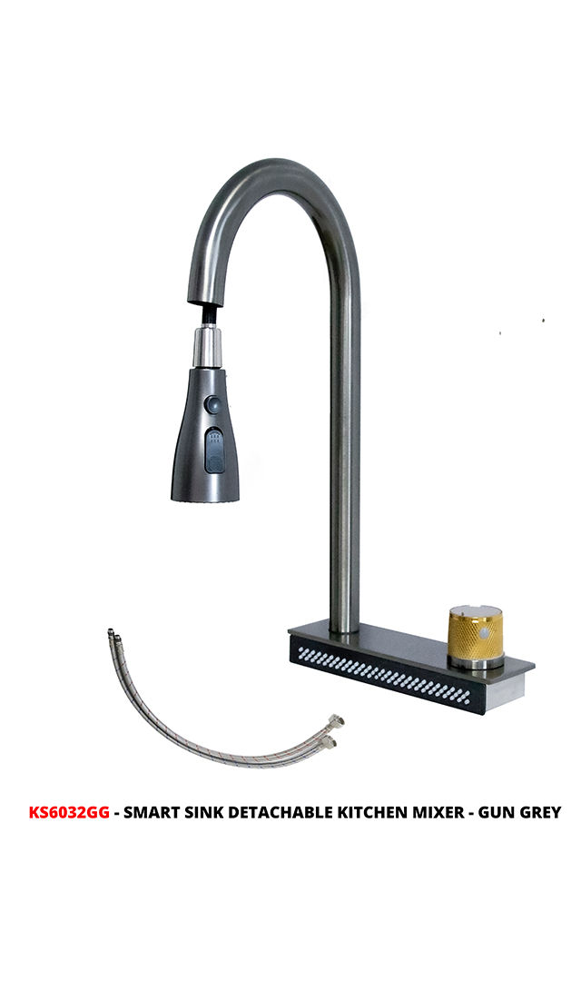 Smart Sink Detachable Kitchen Mixer-Gun Grey