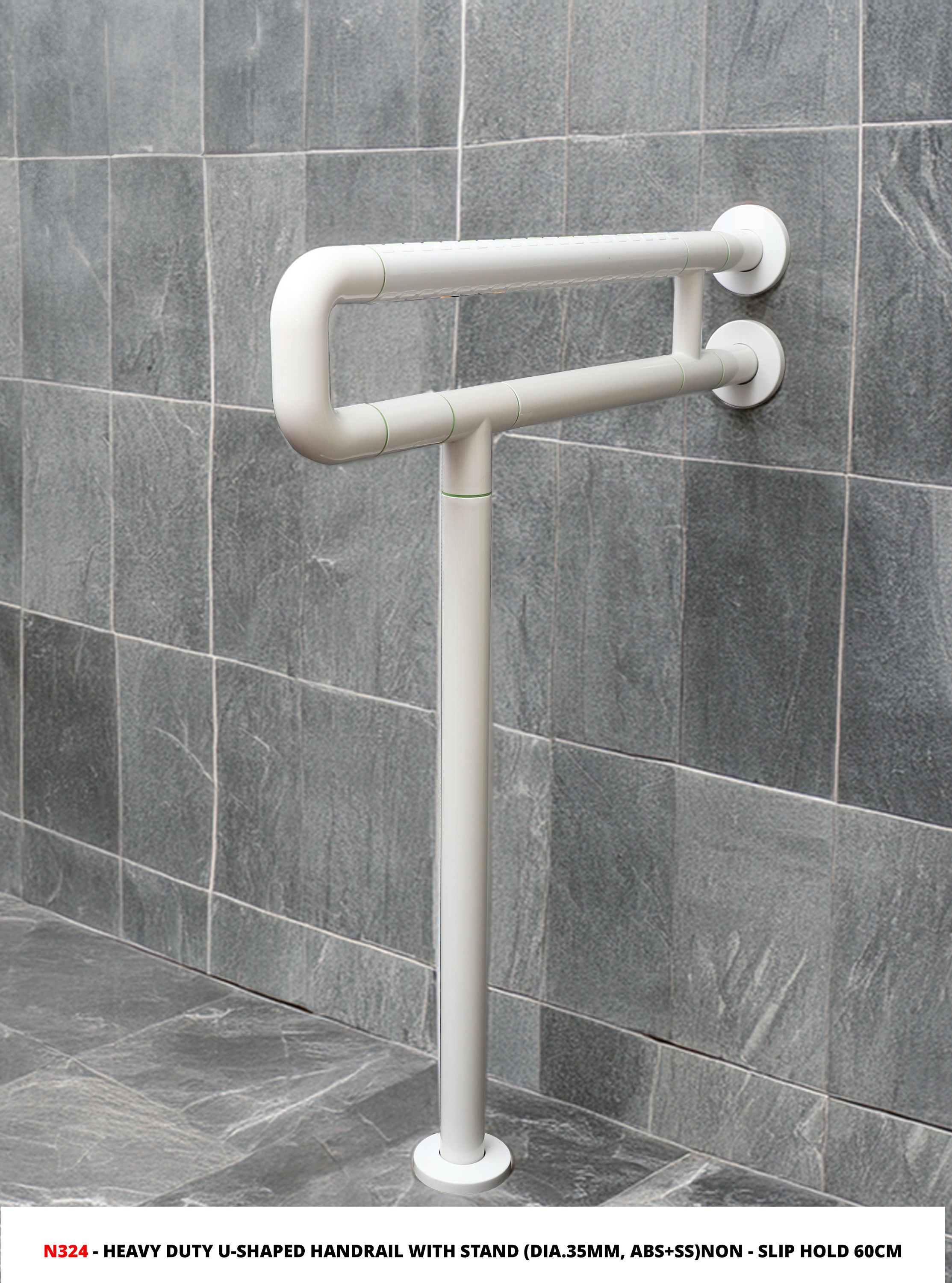 Heavy Duty U-Shaped Handrail With Stand
