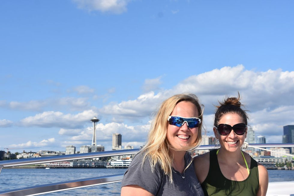 A Seattle Experience_ Parasailing with Parasail Seattle - Lizzie Braicks-Rinker and Jamie Shindler - YP Media