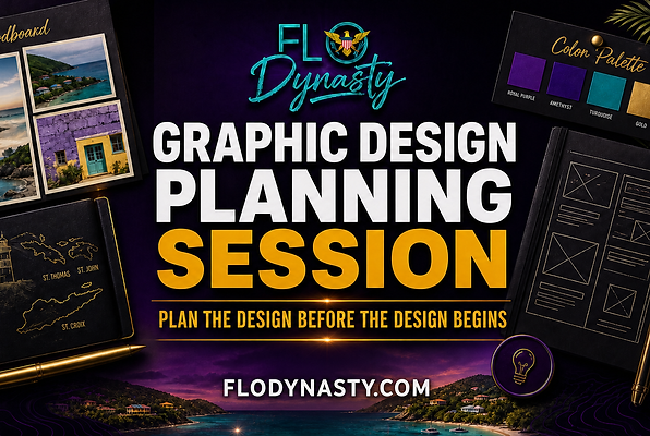 Flo Dynasty Graphic Design Planning Session service overview