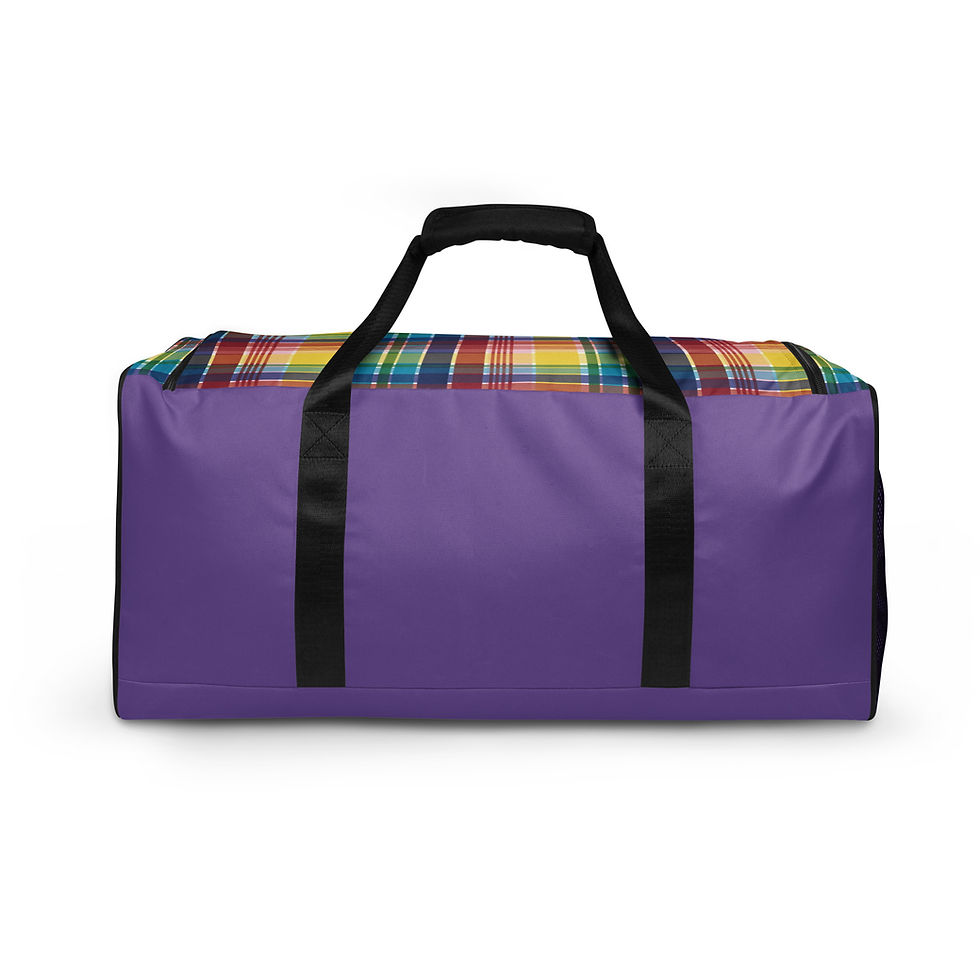 Thumbnail: VI Madras Purple Duffle bag