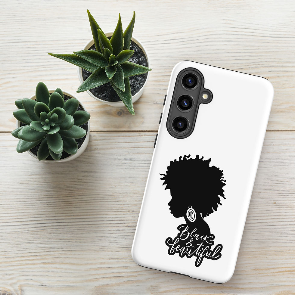 Thumbnail: Black & Beautiful 1 White  for Samsung®