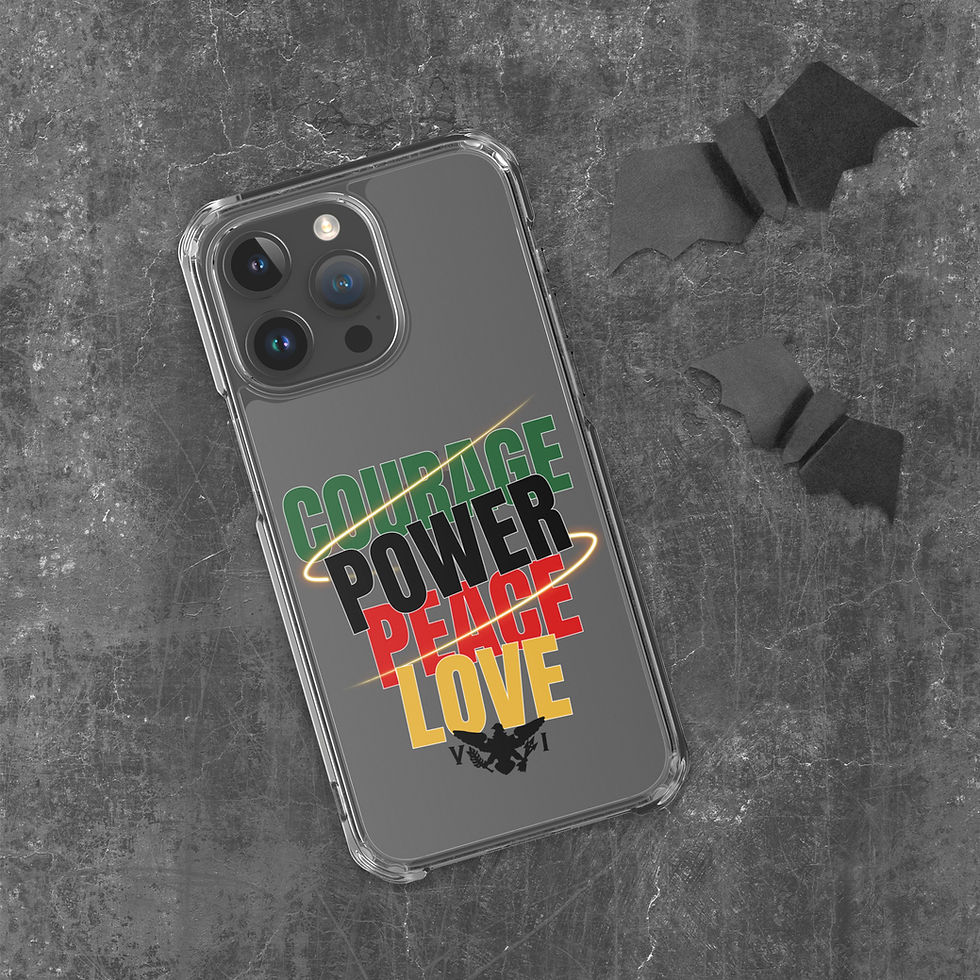 Courage Power Peace Love VI Clear Case for iPhone®