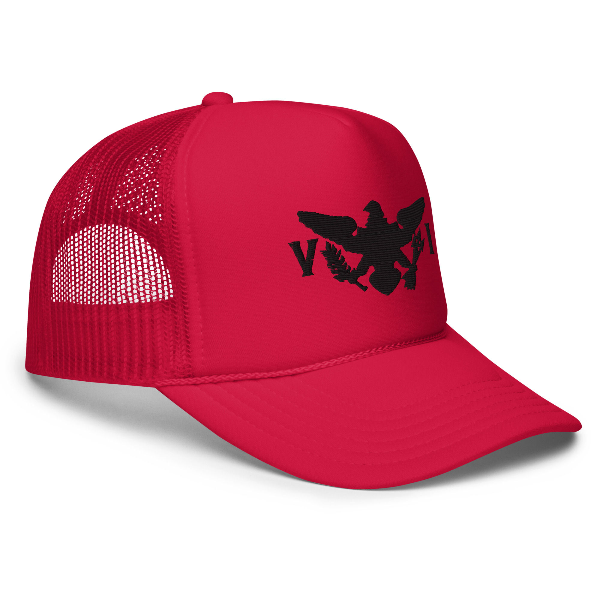 Black VI Eagle Foam trucker hat