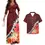 Thumbnail: Polynesian Couple’s Matching Set – Women’s Maxi Dress & Men’s Tribal Shirt