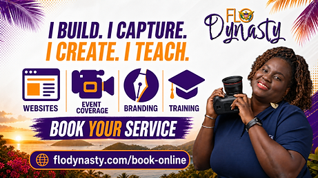 Explore Flo Dynasty website, event coverage, branding and training services. Book your service.