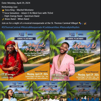 Monday, 4-29 STT Carnival Lineup