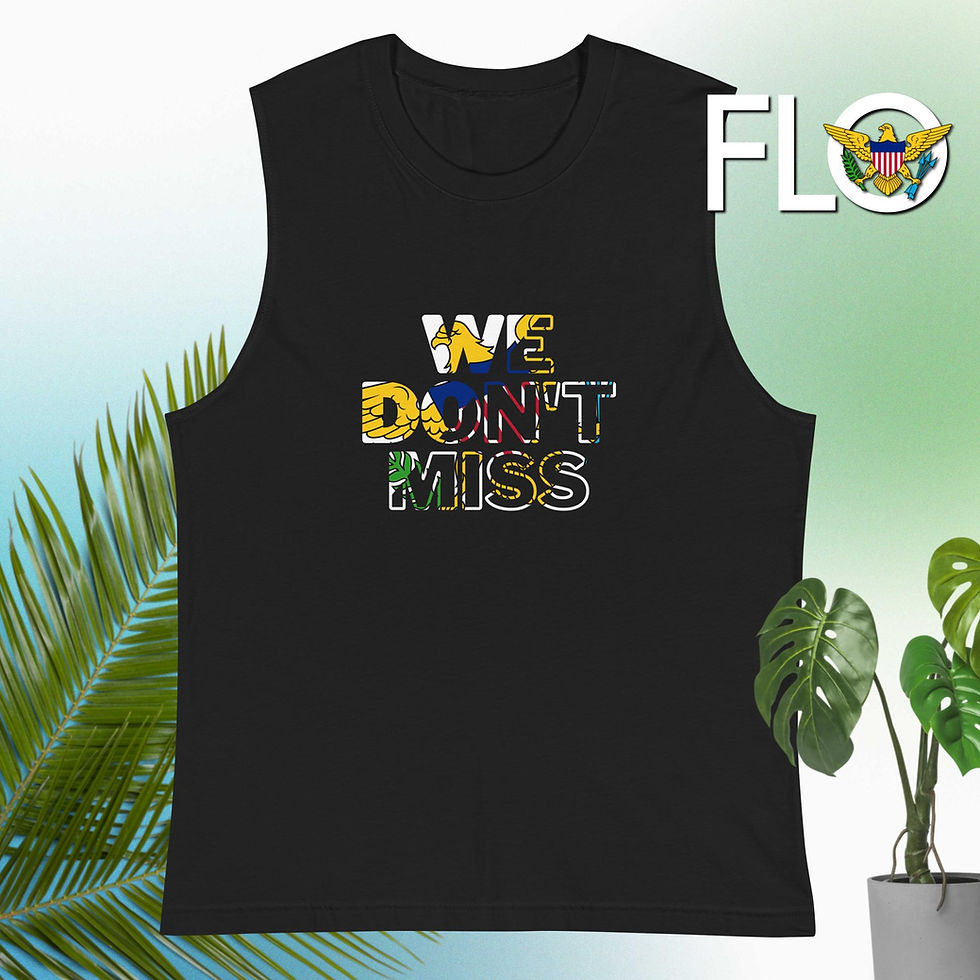 We Don't Miss Muscle Shirt - VI Flag