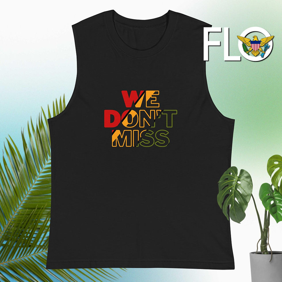 We Don't Miss Muscle Shirt - Ice Gold Green