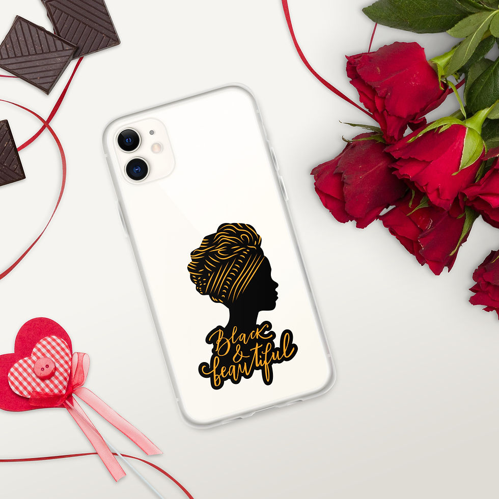 Thumbnail: Black & Beautiful 2 Clear Case for iPhone®