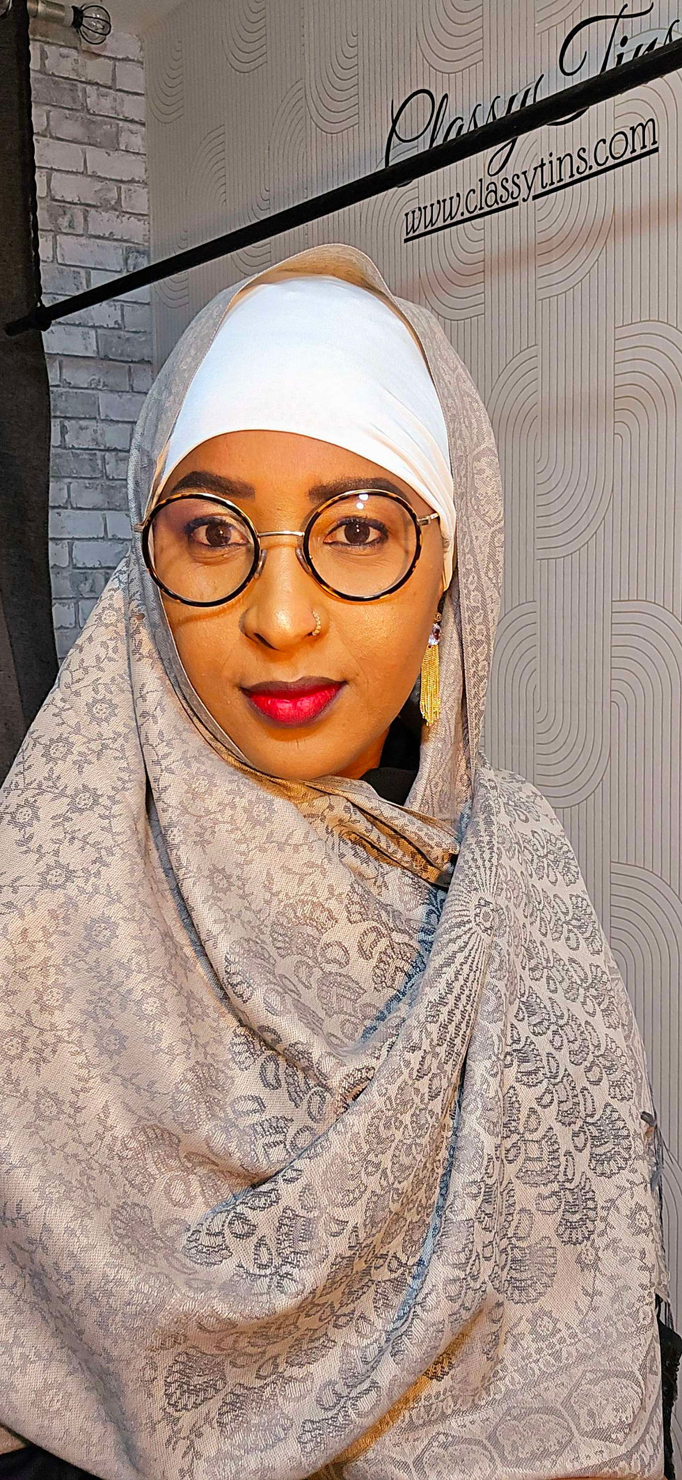 Thumbnail: Pashmina - beige/gris