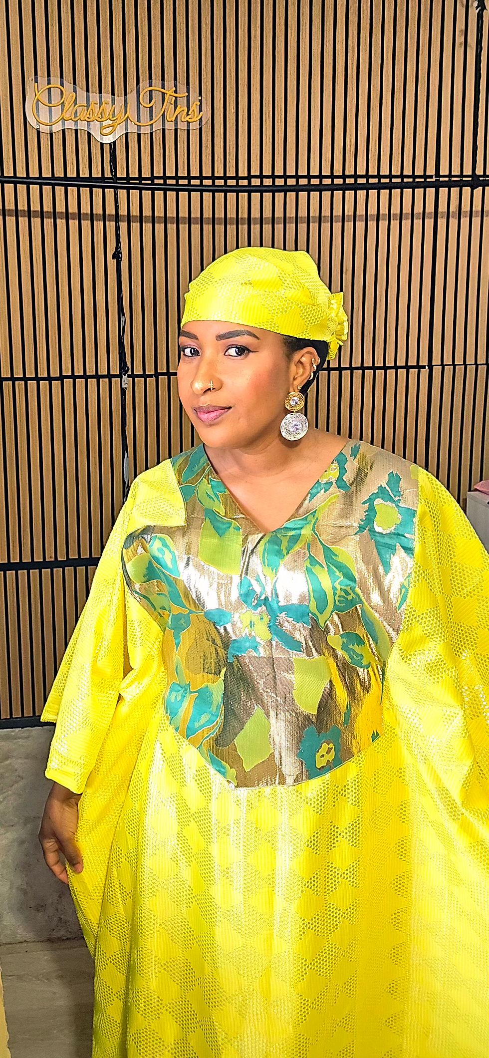 Thumbnail: Boubou kaftan mopelola - jaune