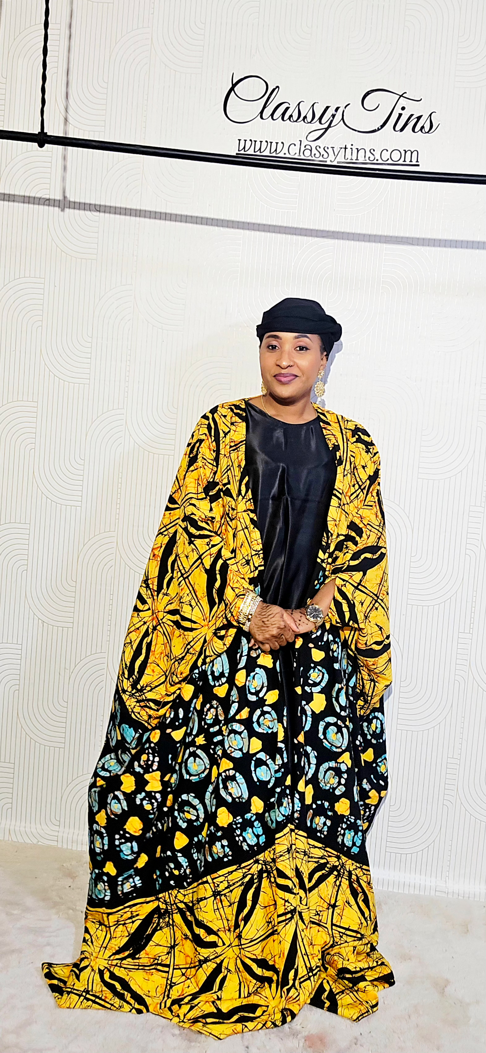 Ensemble kimono oversize - jaune- n