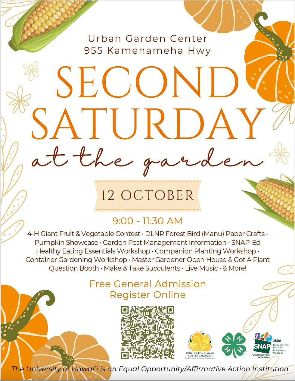 Learn Gardening and Nutrition with Oahu Master Gardener and 4-H