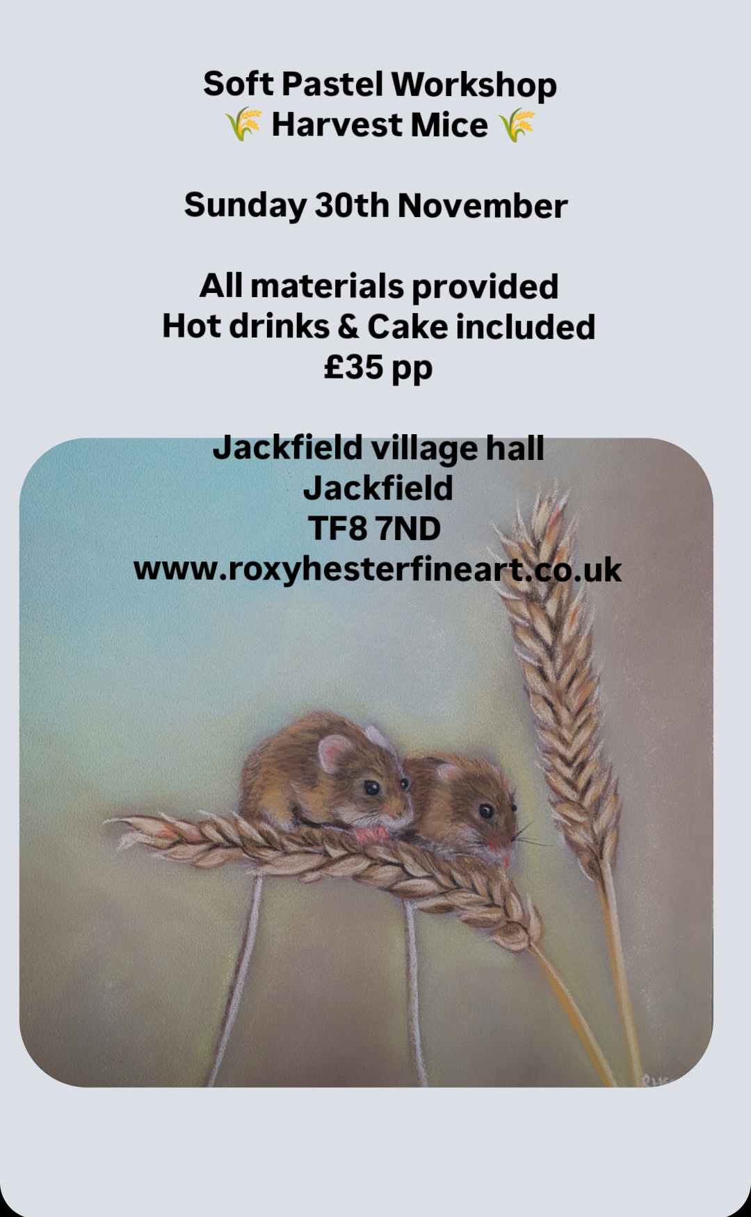 30th November - Beginners workshop Jackfield (in person)