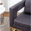 Thumbnail: Upholstered Accent Arm Chair, Gray