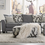 Thumbnail: Gray Fabric Sectional Sofa Collection