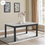Thumbnail: Marble Dining Table with 4 Chairs, Black