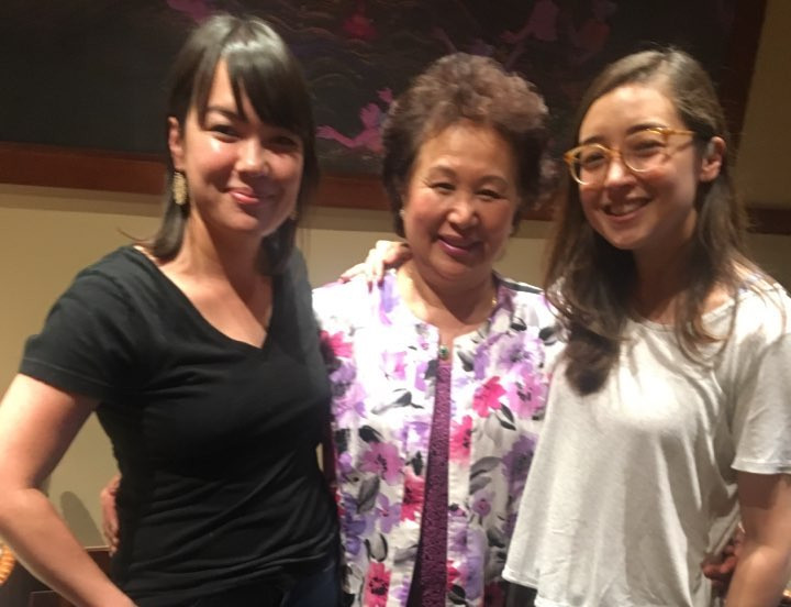 Kristy Totten and Sonja Swanson with Lotus of Siam owner Saipin Chutima