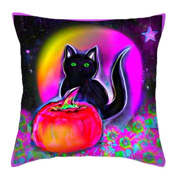 The Halloween Rainbow Moon Pillow